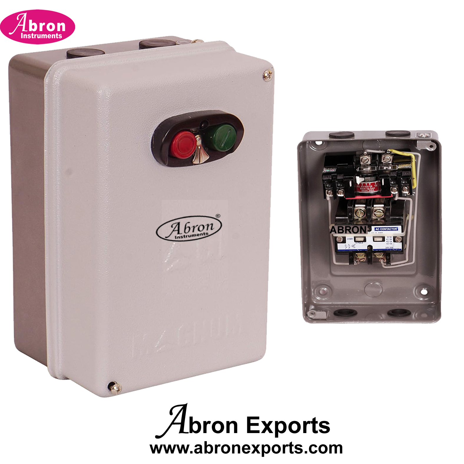 Starter for AC Motor Single Phase 2HP 10-21 Amp with Combination MaCH Relay and Start Stop Switch Abron AE-846AC2H 